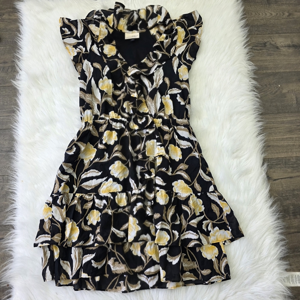 Universal Thread Black And Cream Ruffled Mini Dre… - image 4